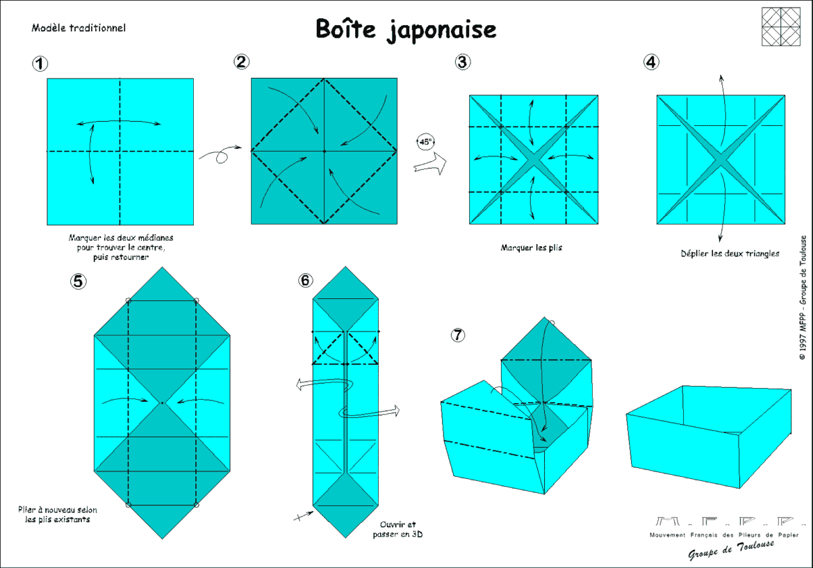 origami boite